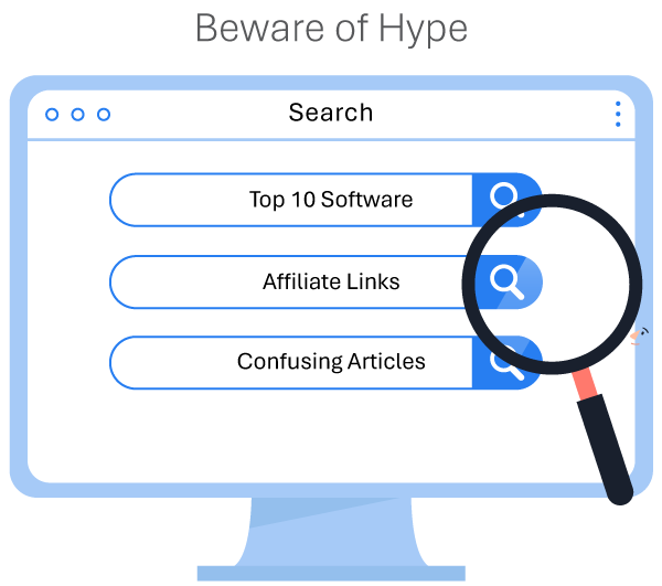 Beware of software search hype